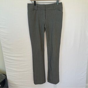 7th Avenue New York & Company Black & White Straight Leg Dress Pants Size 6 Tall